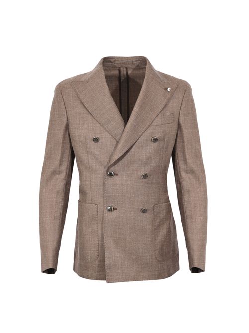 Giacca doppiopetto in misto lana, seta e lino L.B.M. 1911 | 62265 26863